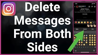 Can You Delete Instagram Messages From Both Sides