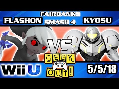 Geek Out 2018: Flashon (Toon Link) VS Kyosu (Samus) Super Smash Bros Wii U