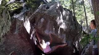 Video thumbnail of Abraxas, 7a+. Magic Wood