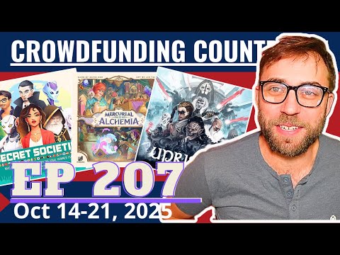Crowdfunding Countdown 207 - Uprising, Aqua Garden, Moytura, Azure, Secret Societies