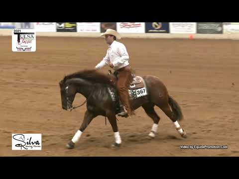 Cee Miss Lilly shown by Brian Bell   2021 Tulsa Reining Classic Open Futurity