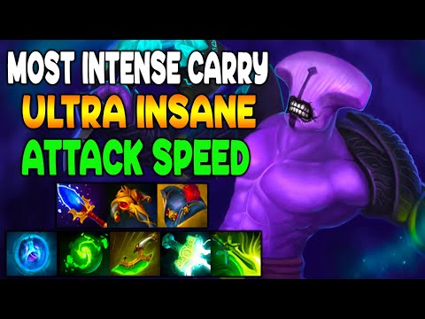 MOST INTENSE CARRY - ULTRA INSANE ATTACK SPEED - CRAZY TEAM FIGHT - DOTA 2 GAMEPLAY
