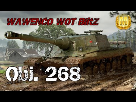 Obj 268 - 2 Masteries  8300 damage WoT Blitz