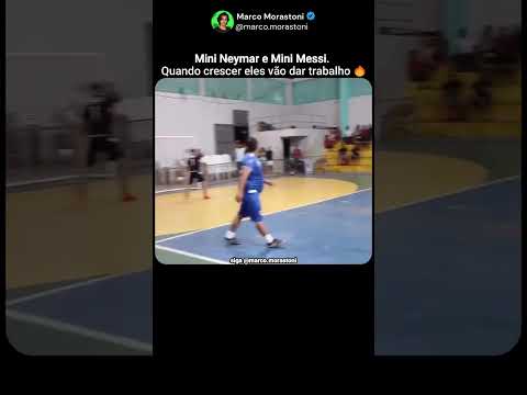 Acharam o Mini Messi e o Mini Neymar 😂#shorts #futebol #futsal