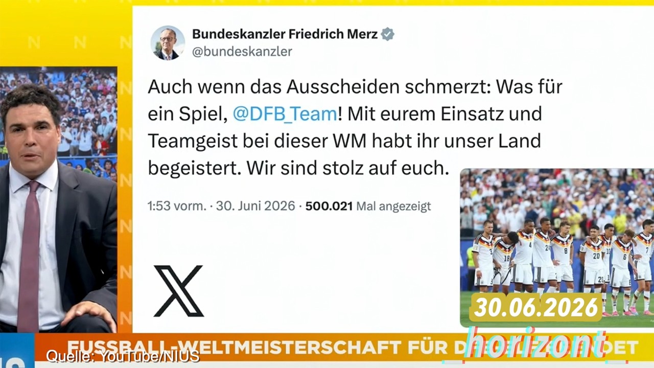 Merz und sein Stolz auf das DFB-Team nach dem WM-Aus