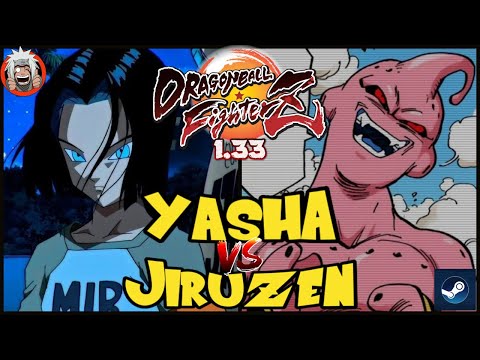 DBFZ Yasha vs Jiruzen (GogetaSSB, VegettoSSB, A17) vs (KidBuu, A21, Trunks)