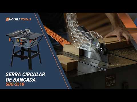 Serra Circular de Bancada 10 Polegadas 1800W 127V SBO-2518 ANCORA-SBO2518000A2 - Vídeo