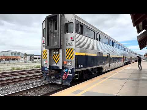 Trains!!! Santa Clara Station - Amtrak California - Caltrain - ACE train