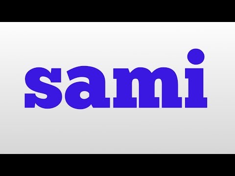 sami meaning and pronunciation