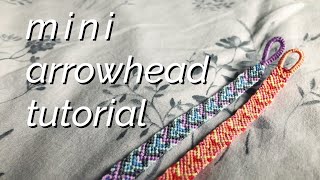 mini arrowhead bracelet tutorial! (advanced/intermediate) (SEGMENT KNOTTING)