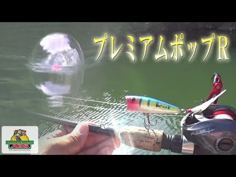 I tried using the Premium Pop-R. It's the pinnacle of poppers! ABS Bass Fishing Video REBEL PREMI...