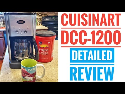 Cuisinart DCC-1200P1 Brew Central 12-Cup Programmable Coffeemaker Coffee Maker, Carafe, Brushed Chrome video review thumbnail