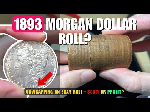Unwrapping An 1893 Morgan Dollar Roll From eBay - Scam Or Profit?
