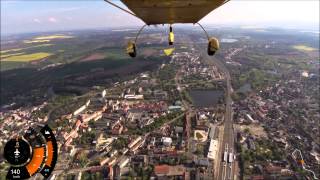 preview picture of video 'Flug vom Flugplatz Merseburg - Schkopau - Waldbad Leuna [HD]'