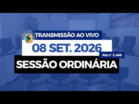 Sessão Ordinária - 08/09/2026