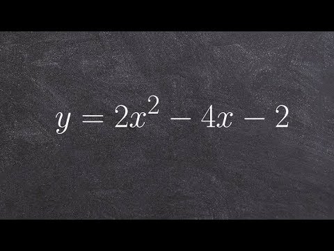 Complete the square to find the vertex of a parabola