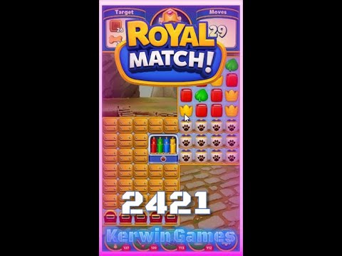 Royal Match Level 2421 - No Boosters Gameplay