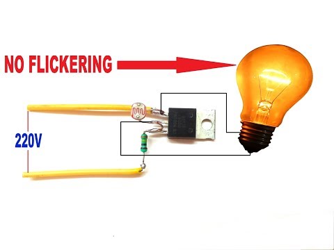 How To Make 220 Volt Automatic ON/OFF LDR Circuit..No Relay..No Battery..Simple Dark Sensor circuit. Video