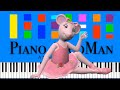 Angelina Ballerina Theme Song Original Version Slow Medium Piano Tutorial 4K