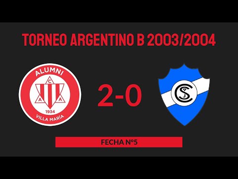 Torneo Argentino B 2003/2004 - Fecha N°5 - Alumni 2-0 9 de Julio (Rio Tercero)