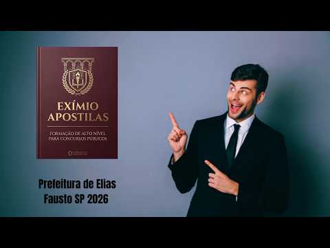 Apostila Prefeitura de Elias Fausto SP 2026 Agente Comunitário de Saúde