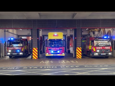 *New Pedestrian Warning* LFB Soho Full House and Pump Turnout (Tannoy)