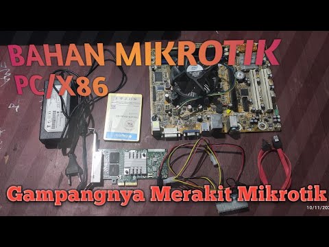 Merakit Mikrotik PC/X86 Adaptor 12V 5A Bahan & Spesifikasi Melebihi CCR1009