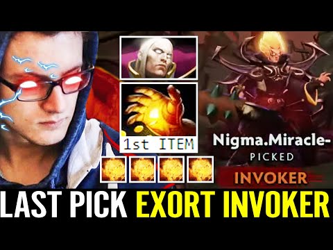 MIRACLE Exort Invoker is Back! Midas First Item Last Pick Invoker Newest Dota 2 Pro Gameplay