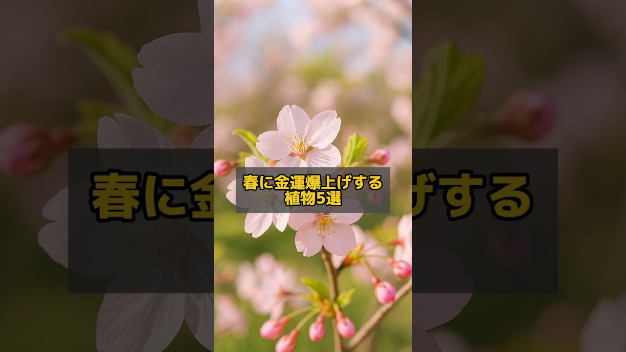 春に金運爆上げする植物5選#陰陽師 #金運 #植物