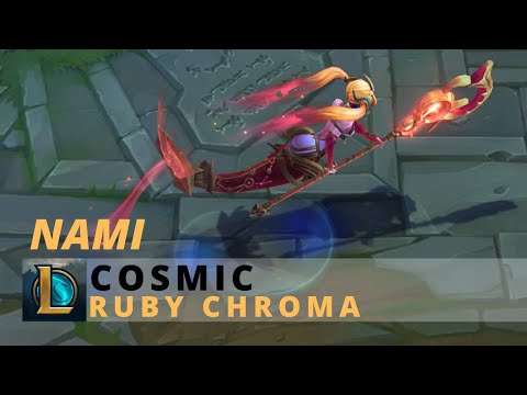 Cosmic Nami Ruby Chroma - League Of Legends