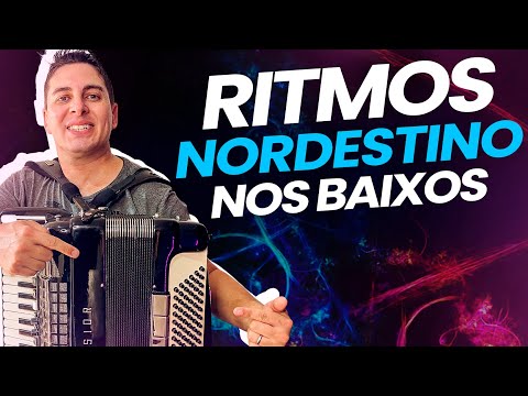 Ritmos NORDESTINOS nos Baixos do Acordeon | Aula de Acordeon