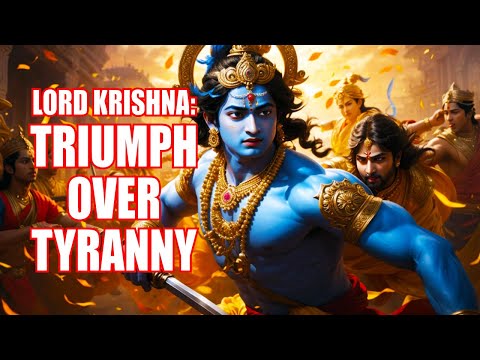 👑 Triumph of Justice: Lord Krishna's Epic Battle with Kamsa 🏹