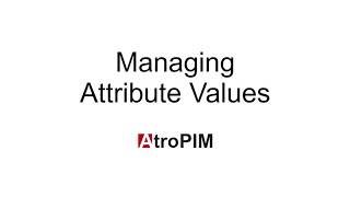 Managing Attribute Values