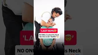 30+ YEARS since a Chiropractor made his Neck CRACK‼️😱 #chiropractic #backpain #neckpain #trending