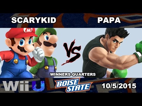 Scary (Luigi, Mario) vs. Papa (Little Mac) - SSB4 Winners Quarters - Boise Smash University #2