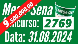 MEGA-SENA de hoje 31/08, MEGA-SENA de hoje, Mega-Sena de 31/08,