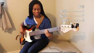 JILL SCOTT - CAN&#39;T WAIT(bass cover)
