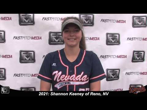 2021 Shannon Keeney Pitcher, Outfield and First Base Softball Skills Video - Nevada Lightning