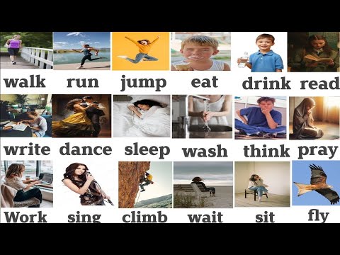 300+ Action Verbs Vocabulary | 300+ Verb Forms | 300 + Action Verbs with pictures