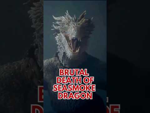 Brutal death of Seasmoke #houseofthedragon #daemontargaryen