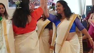 Saree hot dance  Thiruvathira onam special