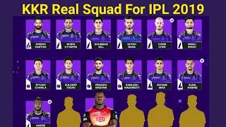 Kolkata Knight Riders Final Squad For IPL 2019|KKR Team For IPL 2019| cricket and cricket