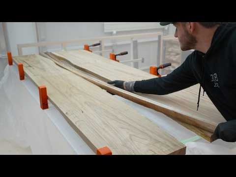 She said "No Epoxy" – But still wanted a river table