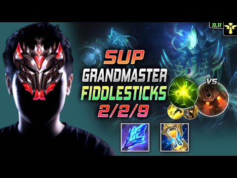 GrandMaster Fiddlesticks Support vs Nautilus - 천상계 장인 서폿 피들스틱 템트리 룬 존야 여진 フィドルスティックス - LOL KR 11.11
