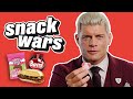 WWE Star Cody Rhodes Rates British And American Food | Snack Wars