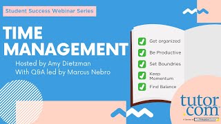 FALL Student Success Series - Time Management + Q&A