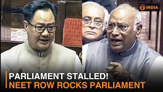 Parliament Deadlock Over NEET Paper Leak | Opposition Demands Education Minister's Resignation