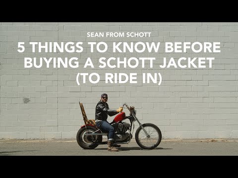 Sean From Schott | 5 Things To Know Before Buying A Schott Jacket (To Ride In)