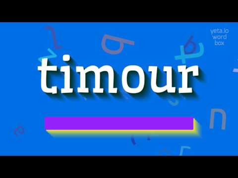 How to say "timour"! (High Quality Voices)