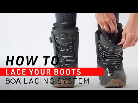 How To Put On Snowboard Boots with BOA FIT SYSTEM